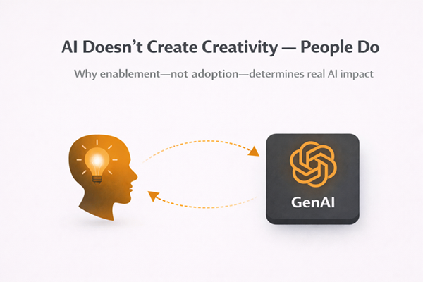 AI Doesn’t Create Creativity — People Do