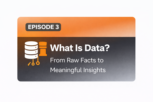 Season 1 Episode 3 What Is Data From Raw Facts to Meaningful Insights